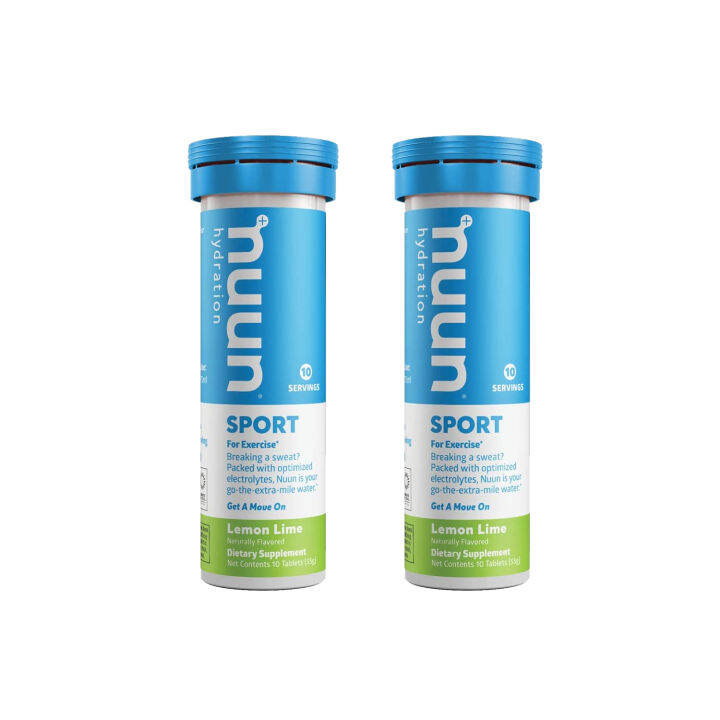 NUUN Sports Hydration Electrolyte Drink Tablets 2 Tube Lemon Lime by Running Man Lazada Singapore