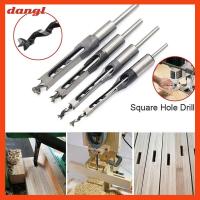 DANGL 4pcs 6.4/8/9.5/12.7mm ครับ เจาะรูสี่เหลี่ยม เหล็กเหล็กไร้สนิม คู่มือดอกสว่าน เหล็กเหล็กไร้สนิม การเจาะเจาะเหล็กกล้า งานไม้