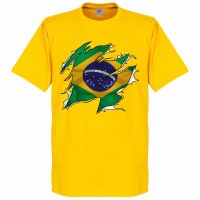 คอลูกเรือ2022 World Cup Brazil Brazil National Team Commemorative Edition Fans Anniversary Cal Jersey Sports FootballS-5XL