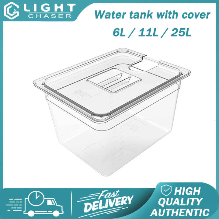 Contenitore Pieghevole Sous Vide 11L Con Coperchio – In Plastica Alimentare Con Scala Graduata – Per Circolatore A Immersione