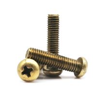 5/10/20/50 Buah M2 M2.5 M3 M4 M5 M6 Lapisan Hitam 304 A2 Stainless Steel Cross Large Round Head Phillips Truss Head Screw Bolt