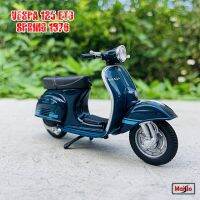 Maisto 1:18 Prestigio Vespa 125 ET3 Primavera 1976โมเดลรถ Sepeda มอเตอร์ Paduan Klasik Skuter หล่อตาย Romawi Hadiah Kolesi Liburan