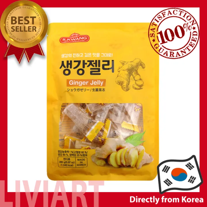 [ilkwang] Korean Ginger Jelly Chewy Korean Natural Healthy Food 280g