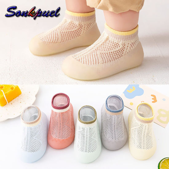 Sonkpuel giày lưới cho em bé mới mùa hè 2022 giày cho trẻ sơ sinh trẻ tập - ảnh sản phẩm 1