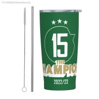 ℗✾ rfefefewfeerew Israel MHFC Campeões Duplas Tumbler com Tampas e Palhas Aço Inoxidável Viagem Caneca Copo de Café 15 20oz