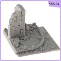 Gociy 1/35เรซิ่นไม่ทาสีโมเดลสงครามซากปรักหักพังของเมืองสำหรับภูมิทัศน์ DIY