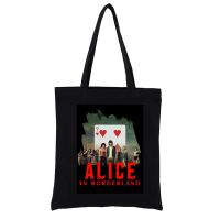 Tote Bag Alice In Borderland Shopping Bag Women Fashion High Capacity Eoc Friendly Canvas Bag Foldable Shopping Reusable