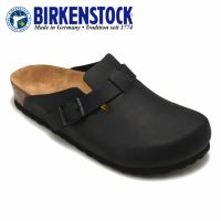 ในสต็อก BIRKENSTOCK Boston cork sole รองเท้าแตะรองเท้าแตะรองเท้าชายหาด (ฟรีกระเป๋าถือ) lj