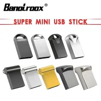 Banolroox USB ขนาดเล็กแฟลชไดร์ฟเพนไดรฟ์โลหะ8GB 16GB 32GB 64GB 128GB พวงกุญแจไดร์ฟปากกาแท่ง USB แฟลชแท่ง USB ขนาดเล็ก Memoria USB