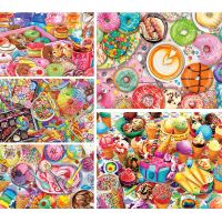 【hot】 Scenery Cartoon Printed Canvas Set Embroidery Handiwork Needlework Sewing Hobby Counted