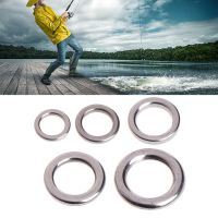 50Pcs Fishing Solid Stainless Steel Snap Split Ring Lure Tackle Connector