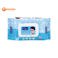 Sanisoft Baby Wipes 99.9% แซนนิซอฟท์ ผ้าทำความสะอาดเด็ก สูตรน้ำบริสุทธิ์ 99.9% (80 แผ่น+20 แผ่น)