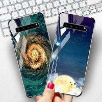 หรูหรา Stained Glass สำหรับ Samsung Galaxy S10 5G 6.7 นิ้ว CLEAR เคสกันกระแทกกลับ Houisng