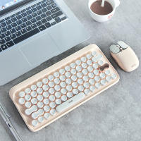 Lofree 79keys Milk Tea Wireless Bluetooth Mechanical Backlit Keyboard Mouse Calculator Set Typewriter Pc Gamer Accessories