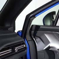 สำหรับ Subaru WRX 2021 2022 2023คาร์บอนไฟเบอร์อ่อนประตูรถภายใน A-Pillar Trim สติกเกอร์รถ Accessories