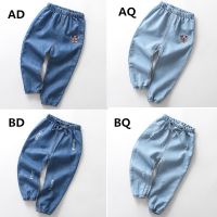 1-6T Children Boys Girl Hole Denim Long Pants Elastic Waist Jeans