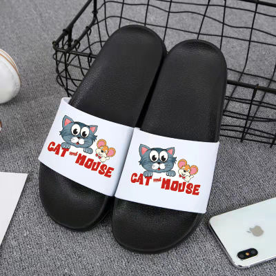Fashion Clothing ❤️ถูกและดี!!!❤️ รองเท้าแตะ รองเท้าแฟชั่น ใส่สบาย รองเท้าแตะผู้ชาย รองเท้าแตะผู้หญิง (cat house) พร้อมส่ง !!