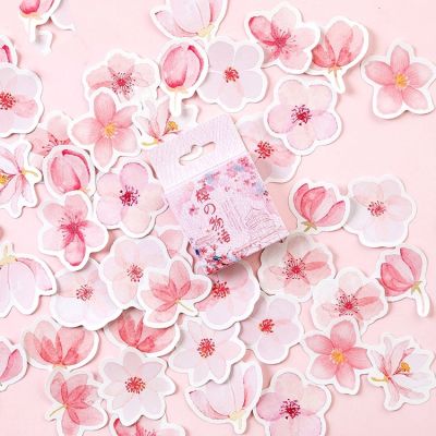 Japanese Cherry Blossoms Planner Flower Diary Deco Paper Small Kawaii Stickers