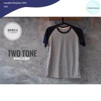 HD เสื้อผู้ชาย เสื้อผู้ชายเท่ๆ ออกใบกำกับภาษีได้ - เสื้อยืดทูโทน TWO TONE T-SHIRT  ตัวเสื้อสีเทา แขนเสื้อสีกรม **เสื้อซักแล้วไม่ต้องรีด** เสื้อผู้ชายไซส์ใหญ่