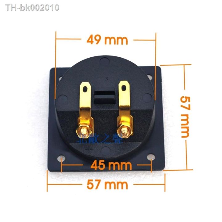 1pcs-silver-gold-round-cup-car-stereo-speaker-box-terminal-connector-speaker-junction-box-diy-replacement