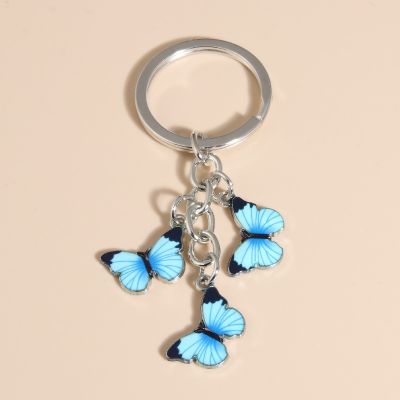 【CW】 Keychain Colorful Enamel Flying Animals Chains Handbag Accessorie Jewelry