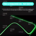 YOHESO USB RGB Colour LED Lighting Gaming Mouse Pad Computer Laptop Notebook Large Colorful Mousepad Game Mice Mat Mice. 
