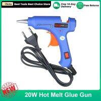 【LZ】☃⊙  Multifuncional Hot Melt Pistola de Cola com Botão Interruptor Industrial Household DIY Glue Machine 20W Plug UE Novo