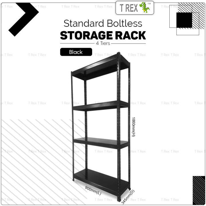 T Rex Standard Tier Steel Boltless Storage Rack Organiser Rack Warehouse Rack Shelve Rack