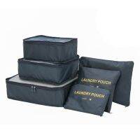 6 Pcs Set Large Capacity Travel Storage Bag with Reinforced Zipper Duvets Blankets Sheets Stored Laundry Bag Clothes Box