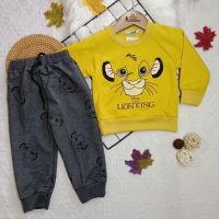 6 ม. - 6 ปี ! Pyjamas SIMBA LONG SLEEVE Set ชุดนอนเด็ก Baju Tidur Budak ชุดนอนเด็กผู้ชาย และเด็กผู้หญิง