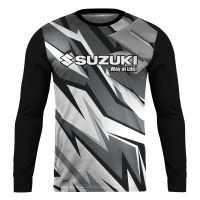 2023 NEW   premium suzuki dri-fit black editionmotorcycle T SHIRT cycling T SHIRT long shirt  (Contact online for free design of more styles: patterns, names, logos, etc.)