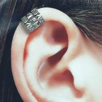 Sterling silver Egyptian tube ear cuff | Chunky ear wrap | 925 silver cuff | Bohemian Cuff | Unisex ear cuff | E1035