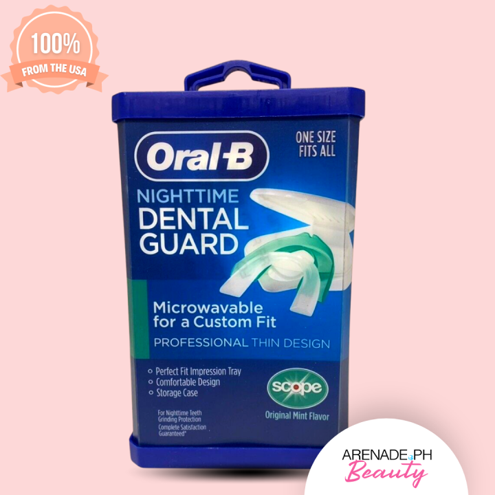 OralB Nighttime Dental Guard Microwavable For A Custom Fit Mint Flavor