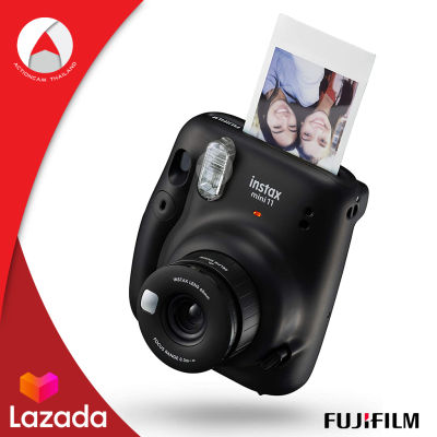 Fujifilm Instax Camera mini 11 กล้องอินสแตนท์ กล้องโพลารอยด์ Instant Camera สีเทาเข้ม Charcoal Gray (ประกันศูนย์ 1 ปี) พิมพ์รูปจากกล้องได้ ด้วยแผ่นฟิล์ม Instax