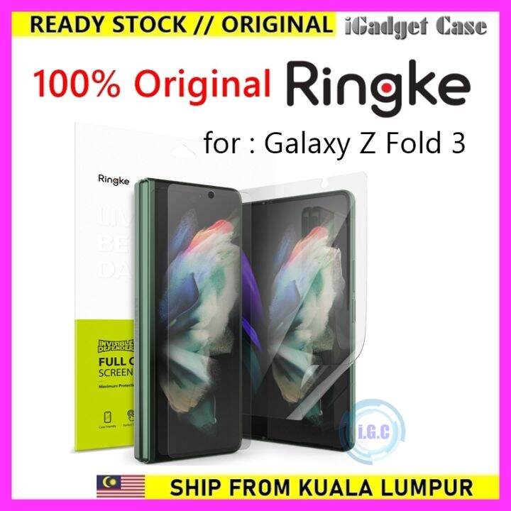 Original Ringke Full Coverage Screen Protector Galaxy Z Fold 3 screen protector Lazada