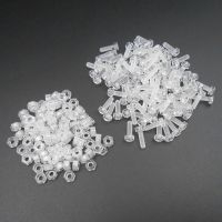 【CW】 100PCS Round Plastic Screw M3X12MM M3X12 Phillips Hexagonal Transparent Nuts 3MM xBT001 009