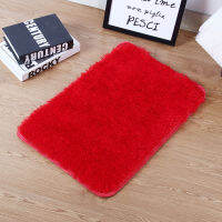 Soft Bathroom Rugs Non-slip Bath Mats Toilet Floor Water Absorption Bath Rugs Long Hair Hallway Rug Square Carpets 10 Colors