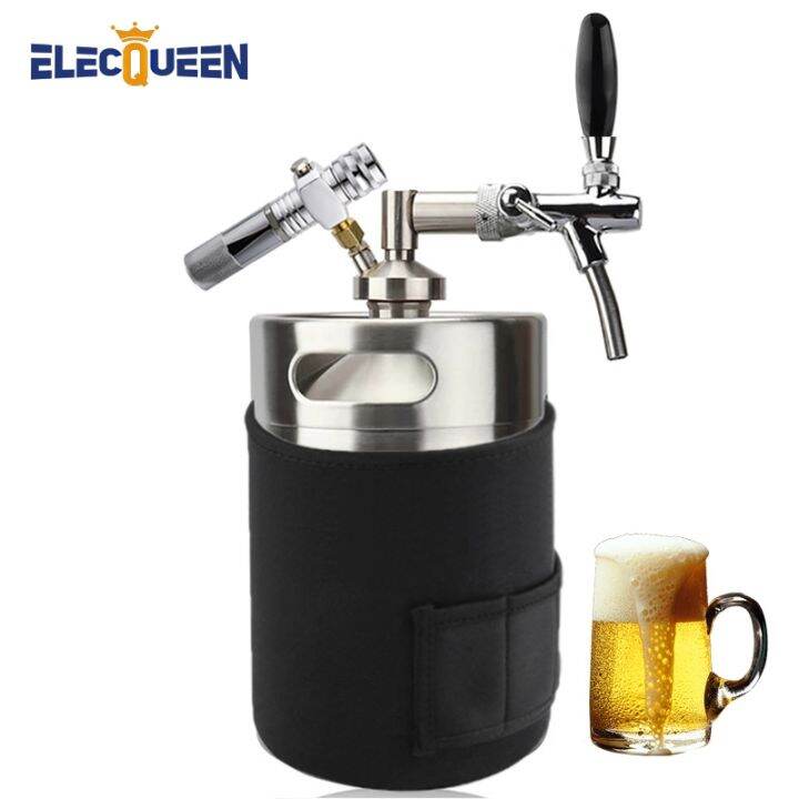 5L Mini Beer Keg Home Brewing Beer GrowlerStainless Steel Premium Kegs