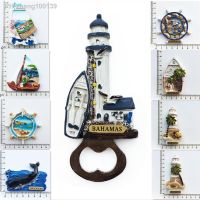 South America Bahamas Sea View Fridge Magnet Tourist Souvenirs Bottle Opener Refrigerator Magnetic Stickers Travel Gifts