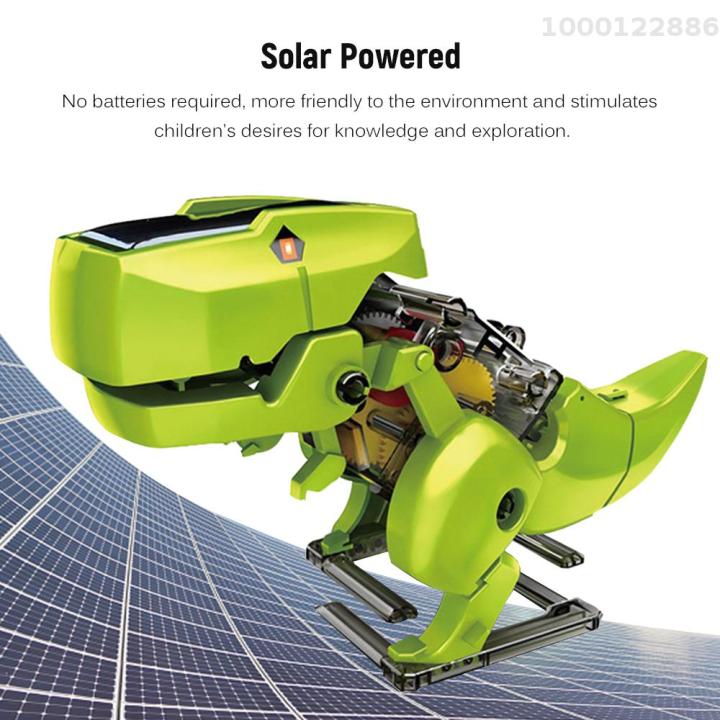 kkmoon-หุ่นยนต์พลังงานแสงอาทิตย์3-in-1แบบทำมือเด็กพลังงานแสงอาทิตย์ฉลาดของเล่นของเล่นทำด้วยมือด้วยพลังงานแสงอาทิตย์ชุดทดลองวิทยาศาสตร์ของเล่นวิทยาศาสตร์ไดโนเสาร์หุ่นประกอบเครื่องเจาะแมลง