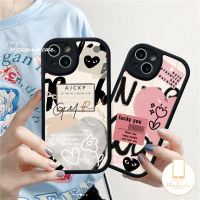 MissConnie เคส Redmi 9T 12C 9C 9A 10A 10 9 A1 10C Note 10 11S 10 Pro 10S 9S 8 S 8 11Pro + 9 11 Mi 12 11T 11 Lite K40s POCO F4 M3 X3 NFC เคสนิ่มรูปหัวใจกราฟฟิตีน่ารักแบบมือโปร