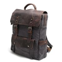 M030 Hot new Multifunction Fashion Men BACKPACK VINTAGE Canvas BACKPACK Leather School BAG Neutral Portable wearproof Travel Bagh