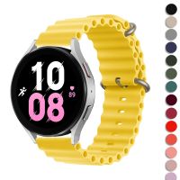 fgbvsdfd 22Mm 20Mm Riem Voor Samsung Galaxy Horloge 4 Klassieke 5 Pro 3/Actieve 2/Gear S3 siliconen Oceaan Armband Huawei Gt 2 3 Pro Band