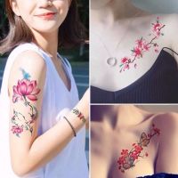 Sa Tattoo สติกเกอร์รอยสักผู้หญิง เซ็กซี่ ลายดอกกุหลาบ ปกปิดรอยแผลเป็น สติกเกอร์รอยสัก กันน้ํา ซักได้ sdx