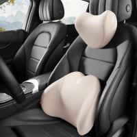 Car Driver Pillow Space Memory Foam Car Lumbar Support Back Cushion Car Seat Neck Pillow Washable Auto Pillow Cushion Accesorios