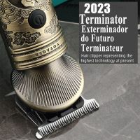 ZZOOI 2023 Terminator Mens Electric Shaver Barber Hair Clipper Beard Trimmer Shaving Electric Razor for Men Mower Haircut Machine