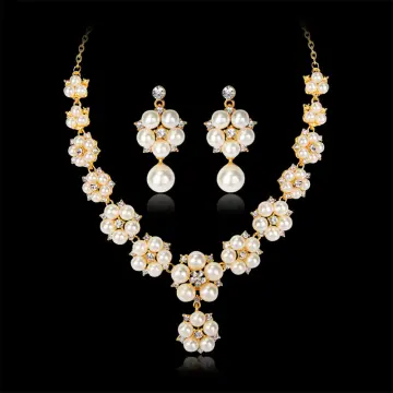 Cz stone necklace sale sets with price