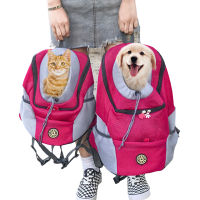 2021Outdoor Pet Dog Carrier Bag Pet Dog Front Bag Double Shoulder Portable Travel Backpack Mesh Backpack Head Carrying Bags For Cat