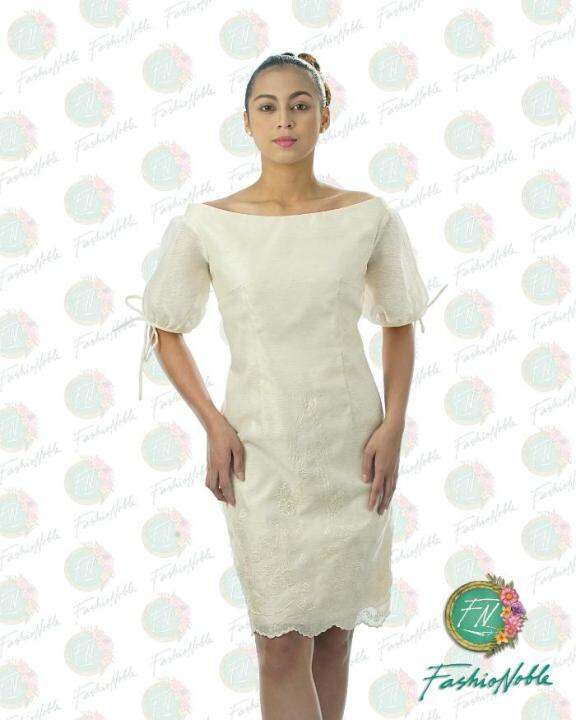 MODERN FILIPINIANA DRESS EMBROIDERED JUSILIN / FN36-OTS | Lazada PH