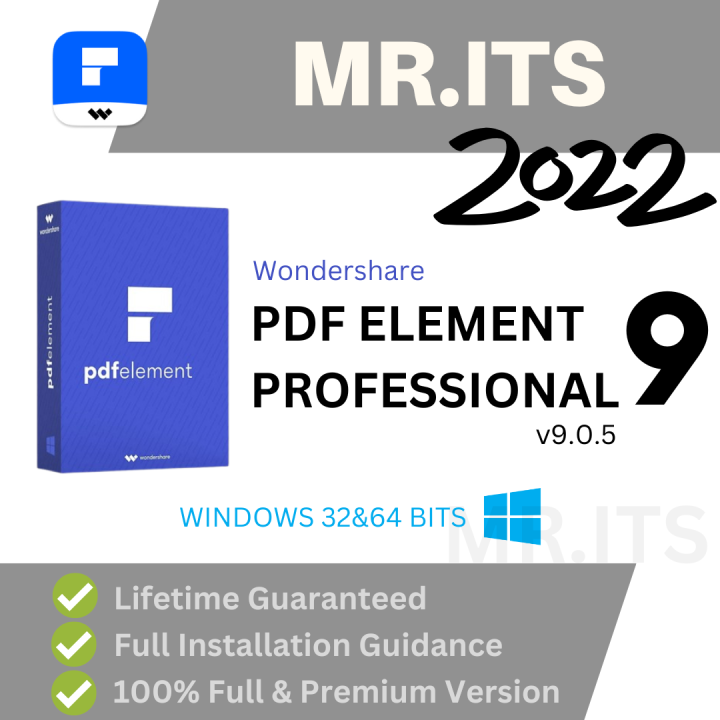 Wondershare PDFelement Professional 9 l Latest 2022 l Windows | Lazada